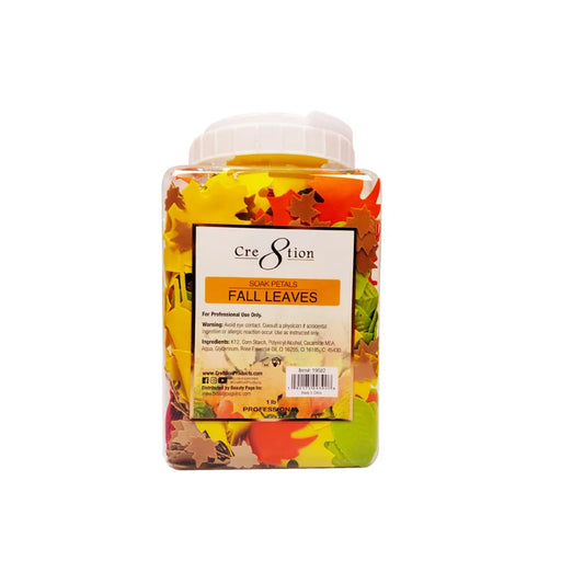 Cre8tion Soak Petals 1lb - Fall Leaves, CASE (Pk: 4 jars/case) - SKU 19582