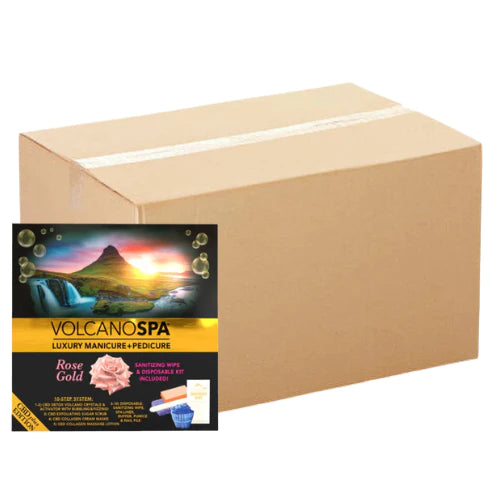 Volcano Spa Pedicure 5 Step, CASE, Rose Gold, 36 kits/case OK0927VD