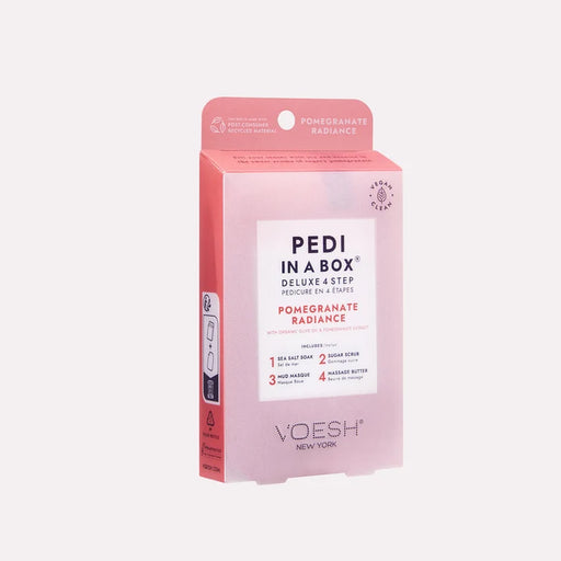 Voesh Pedi In A Deluxe Box 4 Step, POMEGRANATE RADIANCE, CASE (Pk: 50 pcs/case) - SKU 91136