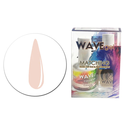 WaveGel Matching S/O Gel & Nail Lacquer, 5oz, W233 CARAMEL CANE