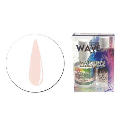 WaveGel Matching S/O Gel & Nail Lacquer, 5oz, W240 FROSTY PINK