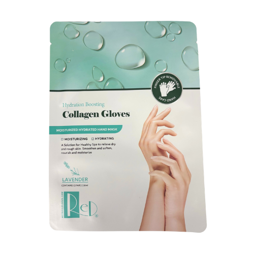 RED Collagen Gloves - Hydration Boosting, BOX (Pk: 120pcs/box, 4boxes/case)