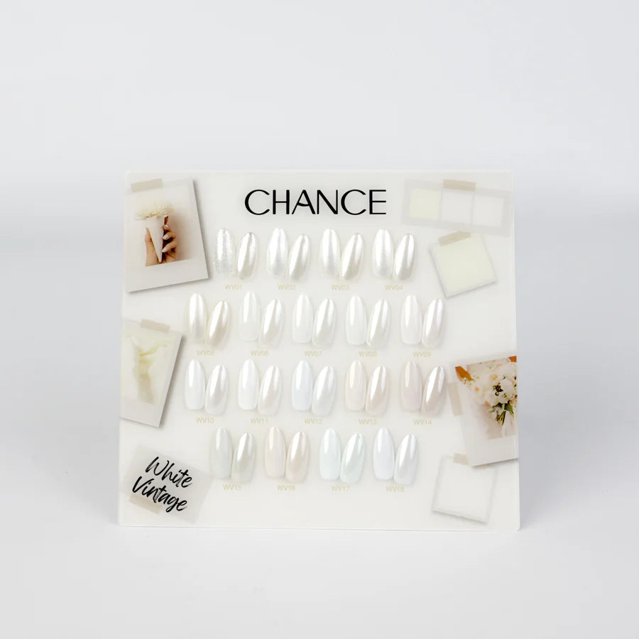 Chance Counter Display Color Chart (18 Colors) - WHITE VINTAGE (WV) Co ...