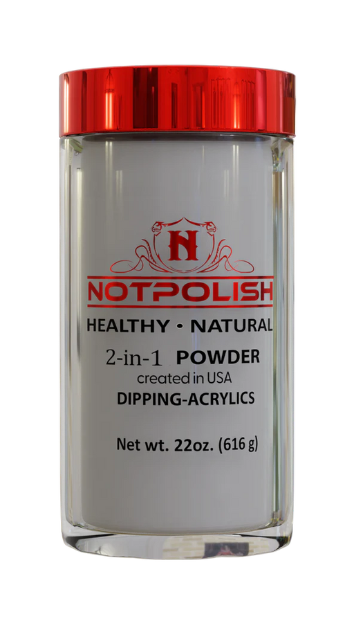 NotPolish Dipping Powder, White, 22oz