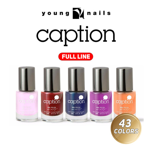 Young Nails Caption Nail Lacquer, Blues & Purples Collection, Full line of 43 colors, 0.34oz