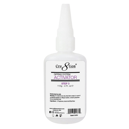 Cre8tion Dip Powder Refill 4oz - Step #3 DIP ACTIVATOR (Pk: 96 pcs/case)