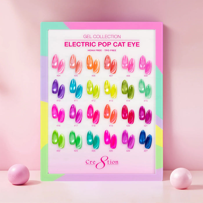 Cre8tion Cat Eye Kit - ELECTRIC POP (24 Colors) Collection