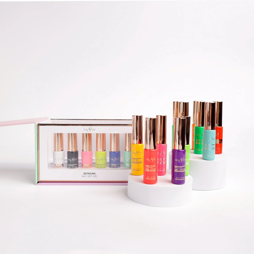 Cre8tion Detailing Gel (18 Colors) - Starter Kit - BRIGHT Collection - 002