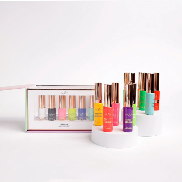 Cre8tion Detailing Gel (18 Colors) - Starter Kit - BRIGHT Collection - 002