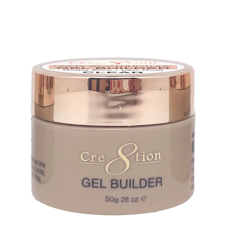 Cre8tion 2oz HEMA Free Overlay/Builder Gel in Jar, CLEAR
