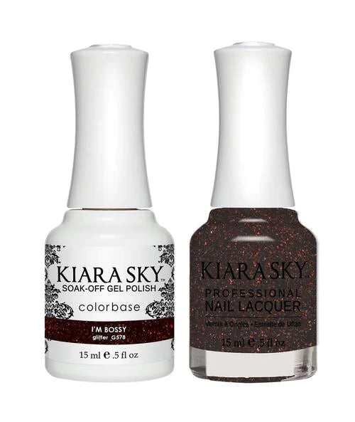 Kiara Sky Gel Polish + Nail Lacquer, GN 578, I'm Bossy, 0.5oz