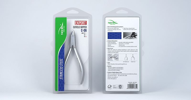 Nghia Cuticle Nipper C-06 Jaw 16 KK0912