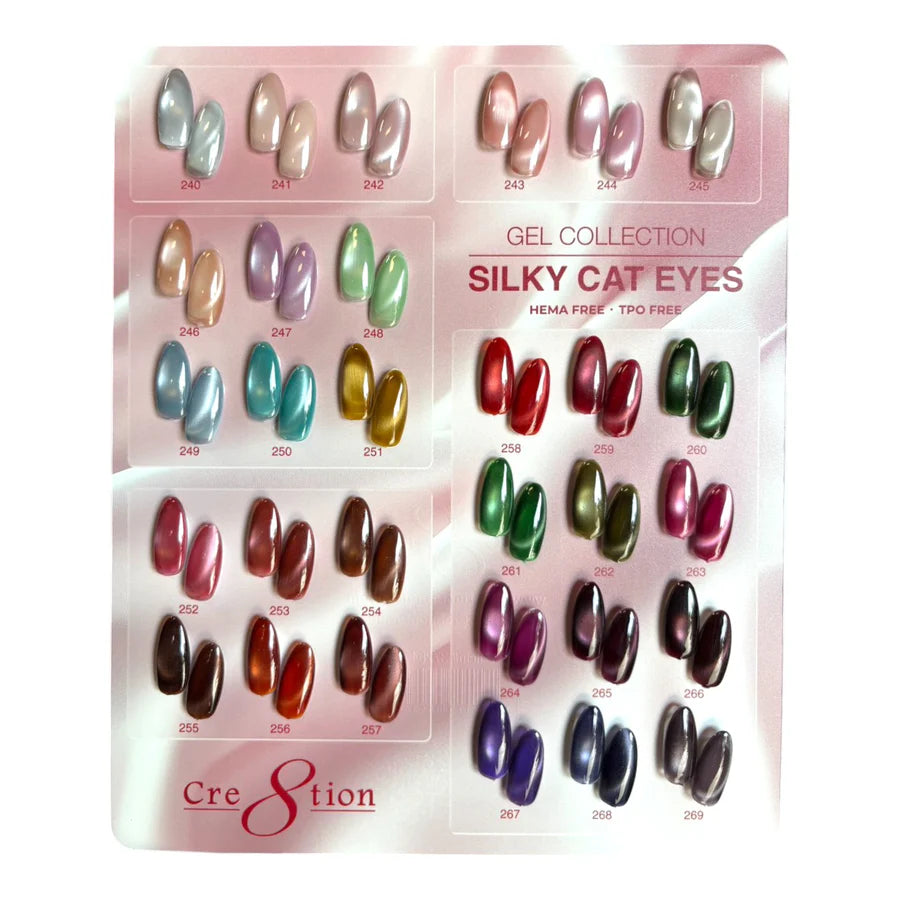 Cre8tion Counter Display Color Chart - Cat Eye Silky (30 colors) - SKU 37264