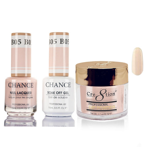 Chance 3in1 Dipping Powder + Gel Polish + Nail Lacquer, 005