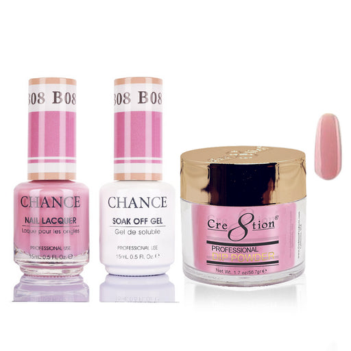 Chance 3in1 Dipping Powder + Gel Polish + Nail Lacquer, 008
