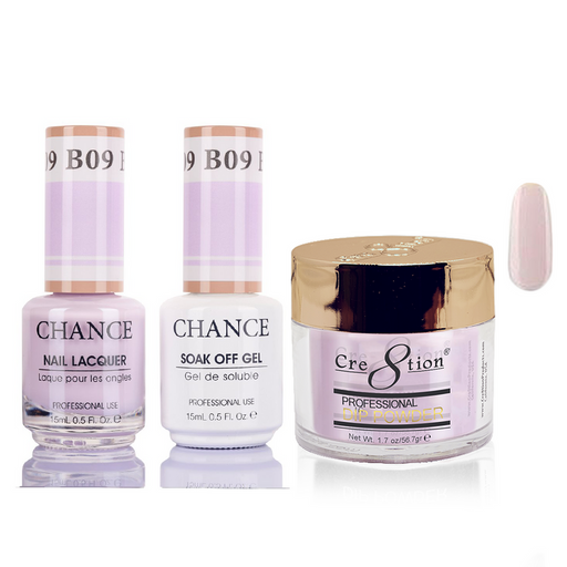Chance 3in1 Dipping Powder + Gel Polish + Nail Lacquer, 009