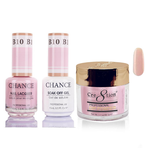 Chance 3in1 Dipping Powder + Gel Polish + Nail Lacquer, 010