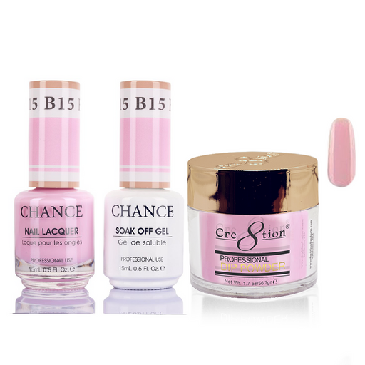 Chance 3in1 Dipping Powder + Gel Polish + Nail Lacquer, 015