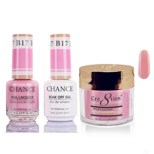 Chance 3in1 Dipping Powder + Gel Polish + Nail Lacquer, 017
