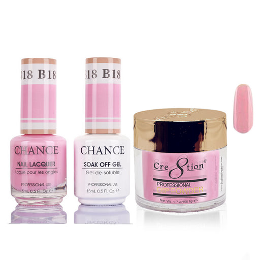 Chance 3in1 Dipping Powder + Gel Polish + Nail Lacquer, 018