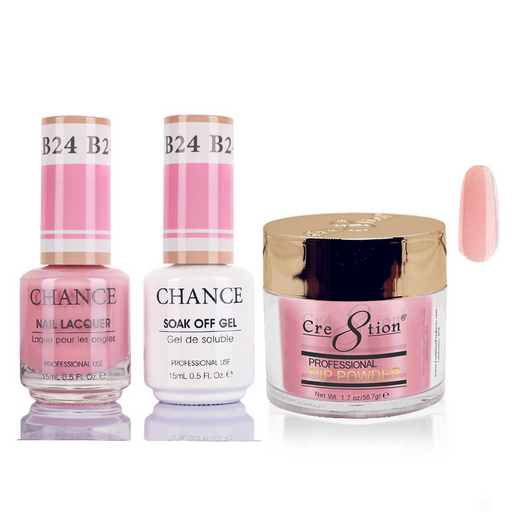 Chance 3in1 Dipping Powder + Gel Polish + Nail Lacquer, 024