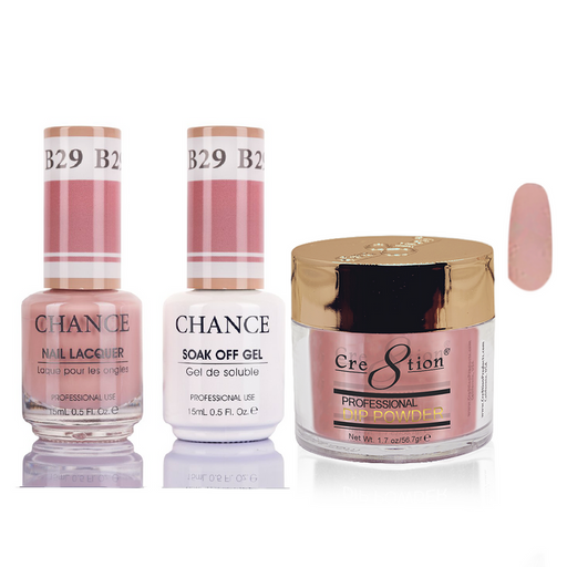 Chance 3in1 Dipping Powder + Gel Polish + Nail Lacquer, 029