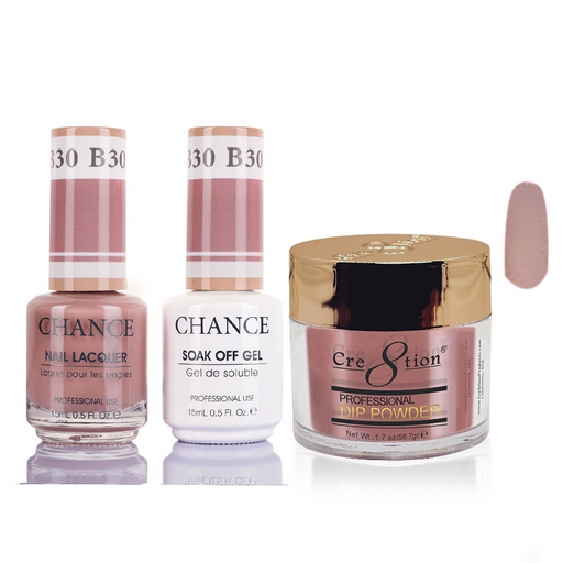 Chance 3in1 Dipping Powder + Gel Polish + Nail Lacquer, 030