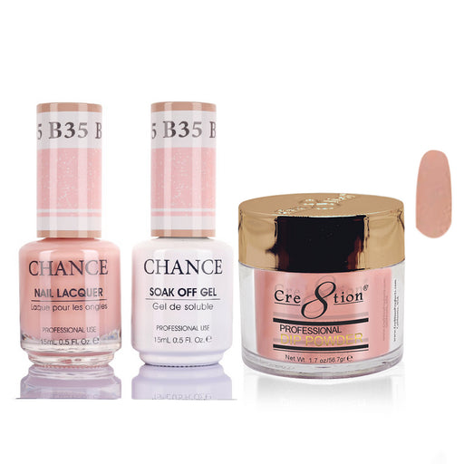 Chance 3in1 Dipping Powder + Gel Polish + Nail Lacquer, 035