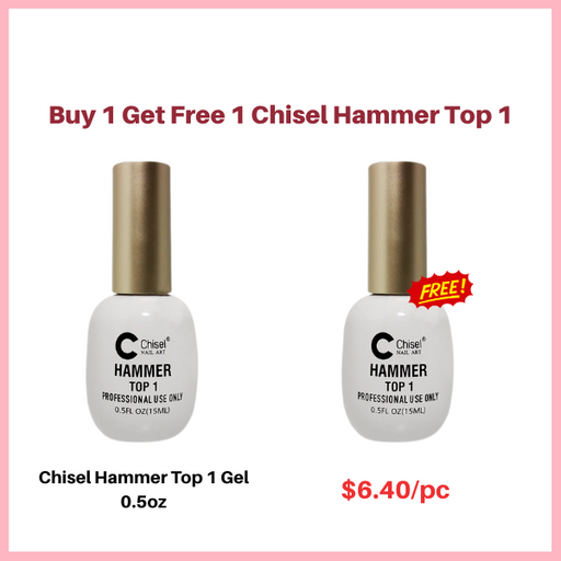 Chisel Hammer Top 1 Gel, 0.5oz - Buy 01 get 01