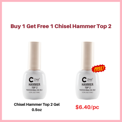 Chisel Hammer Top 2 Gel, 0.5oz - Buy 01 Get 01