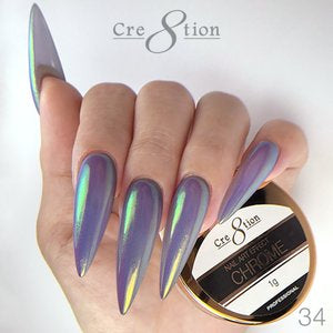 Cre8tion Nail Art 1g - CHROME Effect - 034