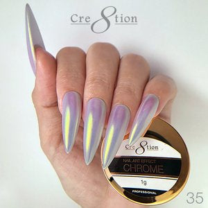 Cre8tion Nail Art 1g - CHROME Effect - 035