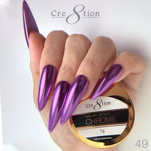 Cre8tion Nail Art 1g - CHROME Effect - 049