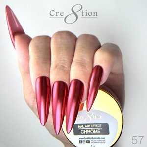Cre8tion Nail Art 1g - CHROME Effect - 057