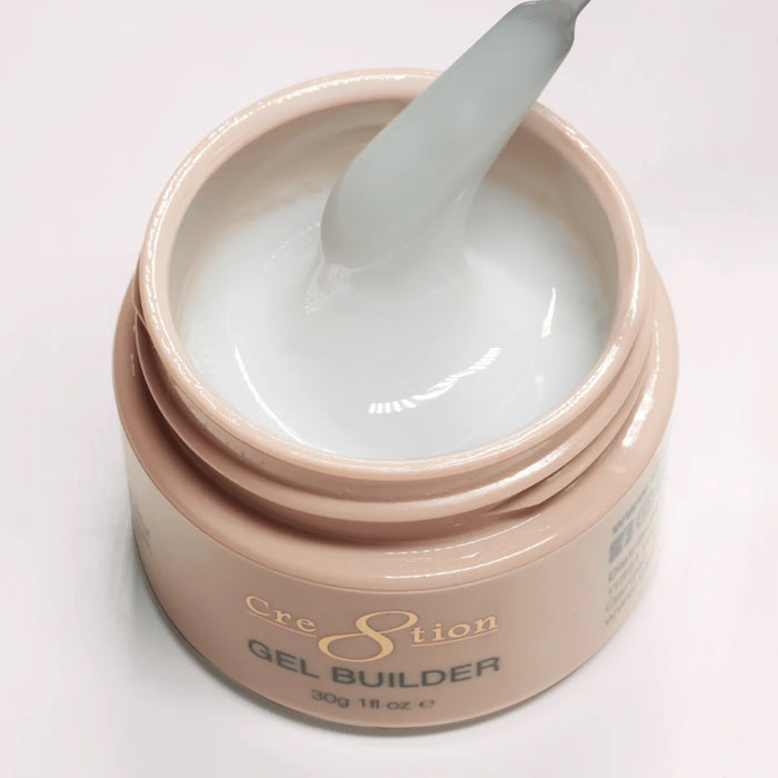 Cre8tion Overlay/Structure - Builder Gel In Jar 2oz (HEMA & TPO Free) Collection - 002 - Soft White