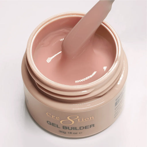 Cre8tion Overlay/Structure - Builder Gel In Jar 2oz (HEMA & TPO Free) Collection - 011 - Biscotti Cream