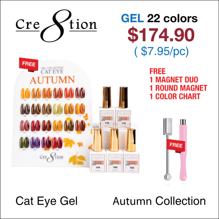 Cre8tion Cat Eye Fall/Autumn (#104 & #163-183) Collection