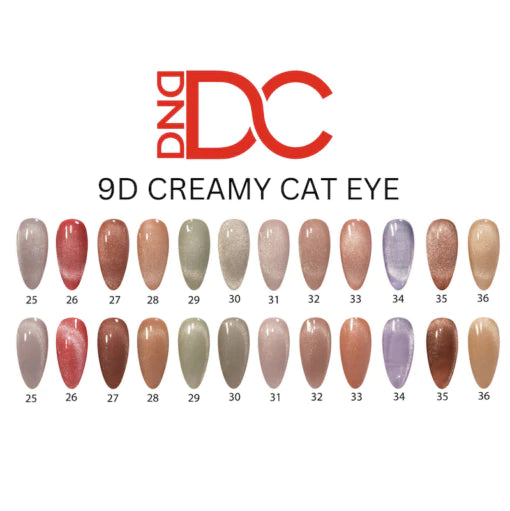DC Creamy 9D Cat Eye Collection (From 25 to 36), Color List Note, 000