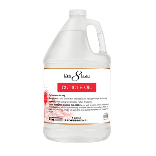 Cre8tion Cuticle Oil 1 Gallon - Crushed Candy (Pk: 4 gl/case) - SKU 24069