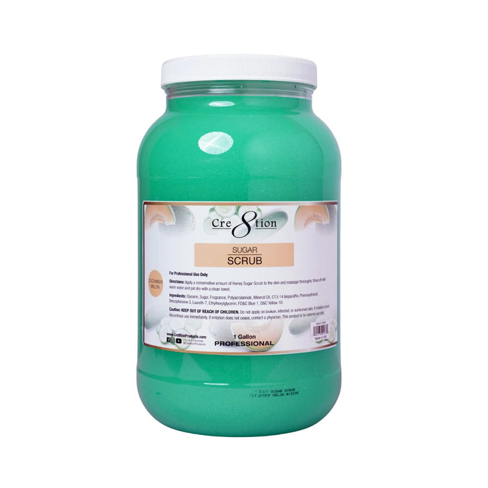 Cre8tion Honey Sugar Scrub 1 Gallon, Cucumber Melon