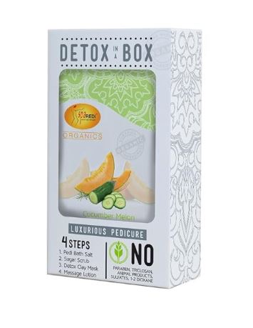 SpaRedi Detox In A Box (CASE), Pedicure 4 Steps, Cucumber, 48 packs/case OK0325MD