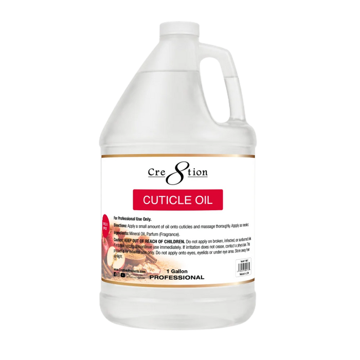 Cre8tion Cuticle Oil 1 Gallon - Apple & Spice (Pk: 4 gl/case)