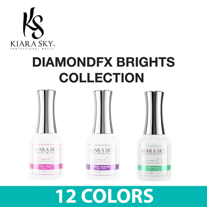 Kiara Sky DiamondFX Brights Collection, Full Line 12 colors (GFX113 - GFX124)