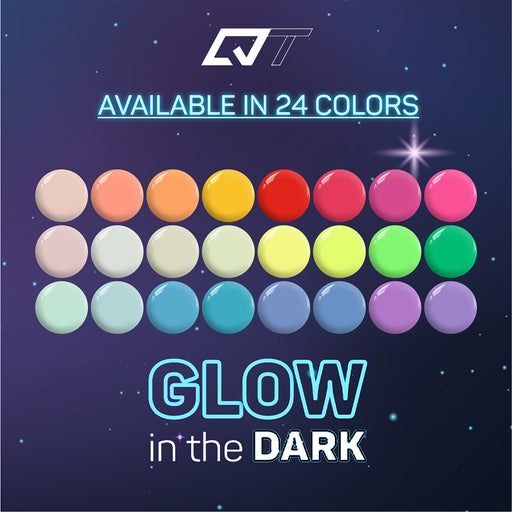 QT Glow In The Dark Gel Polish, Full Line Of 24 Colors (From GlD01 To GlD24), 0.5oz