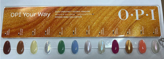 OPI Nail Lacquer, Your Way Spring Collection 2024, 0.5oz, Color chart