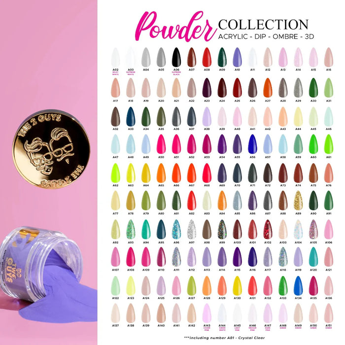Two Guys Acrylic/Dipping Powder 2oz (151 Colors) Collection