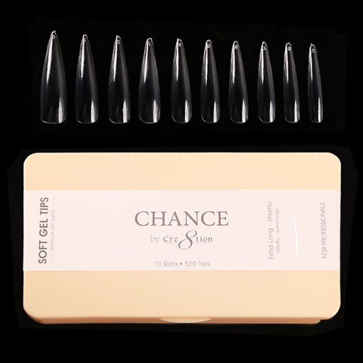 Chance Soft Tips - EXTRA LONG STILETTO, BOX (Pk: 500 pcs/box)