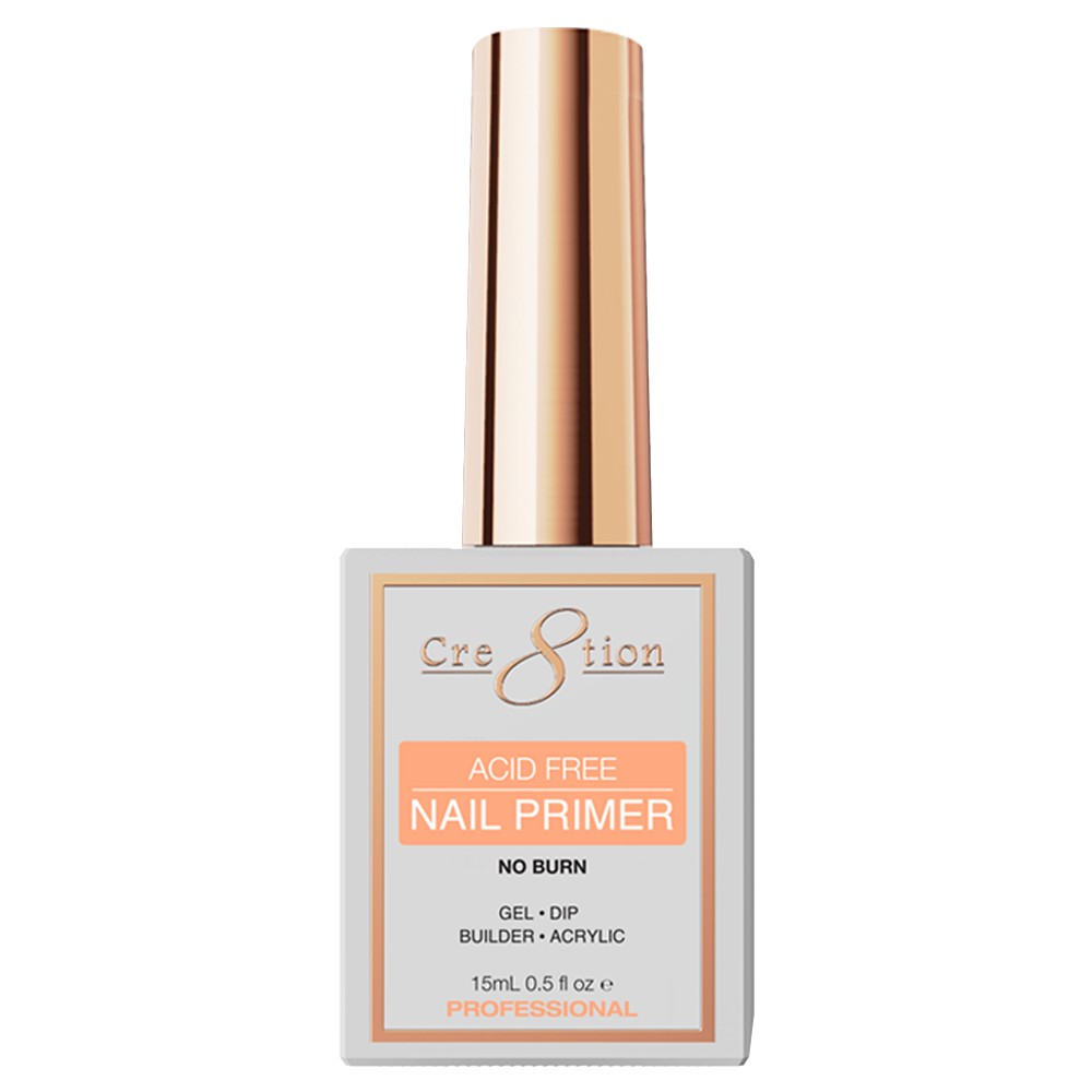 Cre8tion Acid Free 0.5oz - NAIL PRIMER No Burn (Pk: 180 pcs/case)