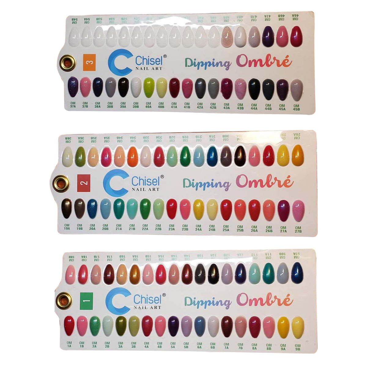 Chisel Sample Board Tips, A & B Collection, Full Line Of 03 Sample Tip ...