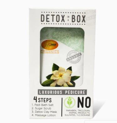 SpaRedi Detox In A Box (CASE), Pedicure 4 Steps, Gardenia, 48 packs/case OK0325MD